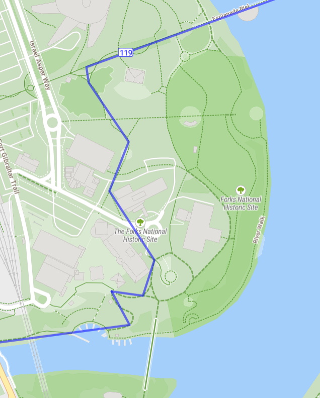 Bike Route Map Sample